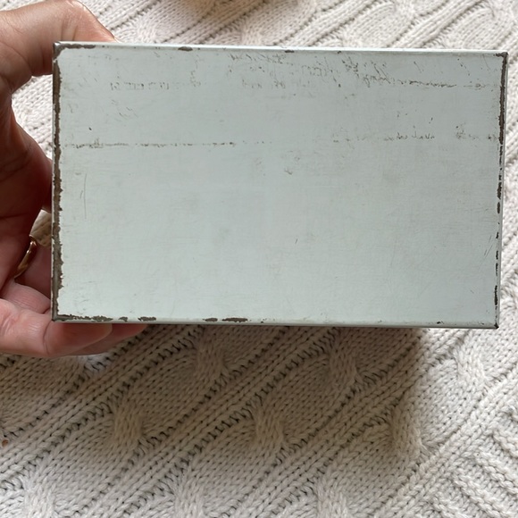 Vtg 1970s Campbell's Soup Metal Tin Storage Box empty holds standard index cards - Picture 10 of 10